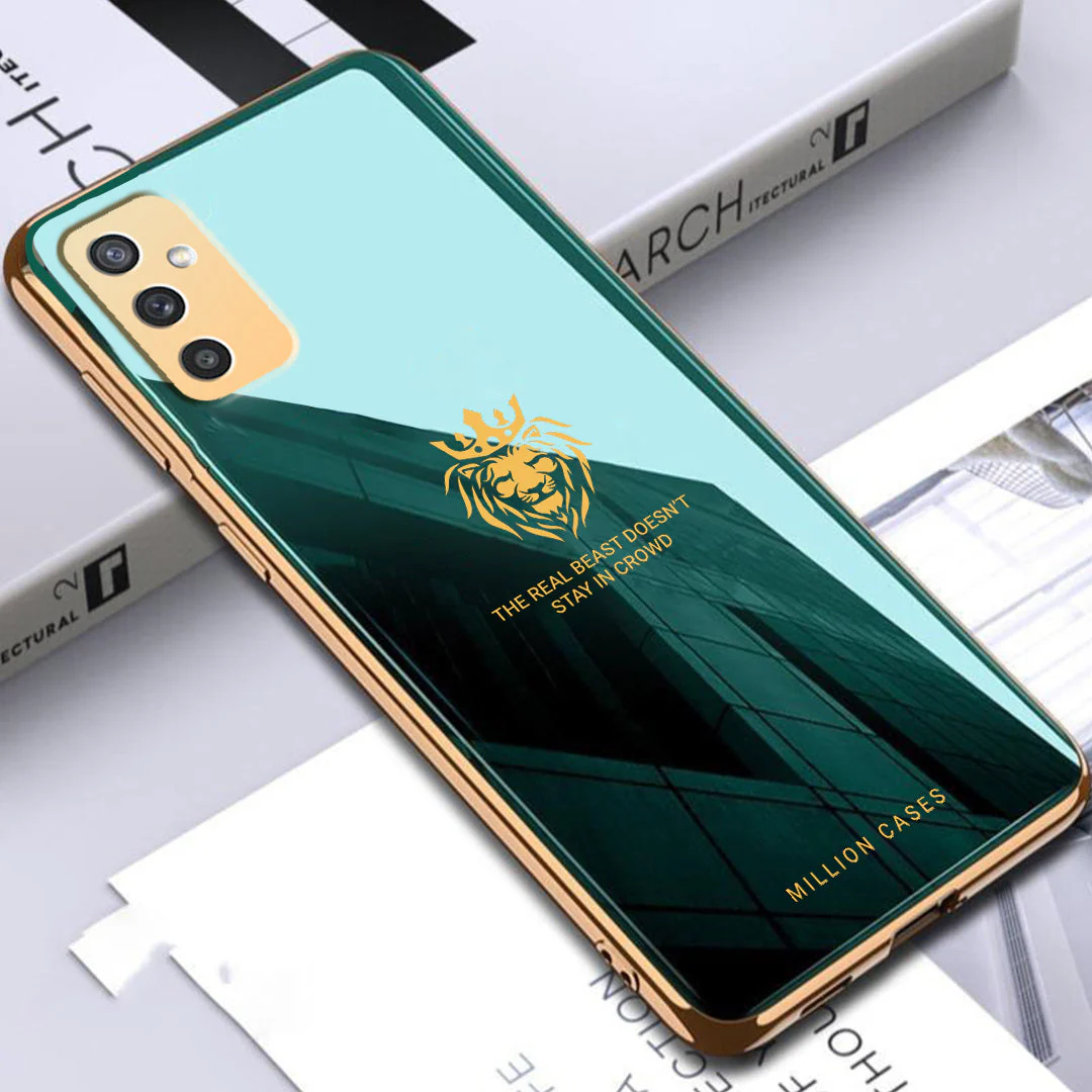 Galaxy Series Lion Pattern Electroplating Glass Case - Image 8