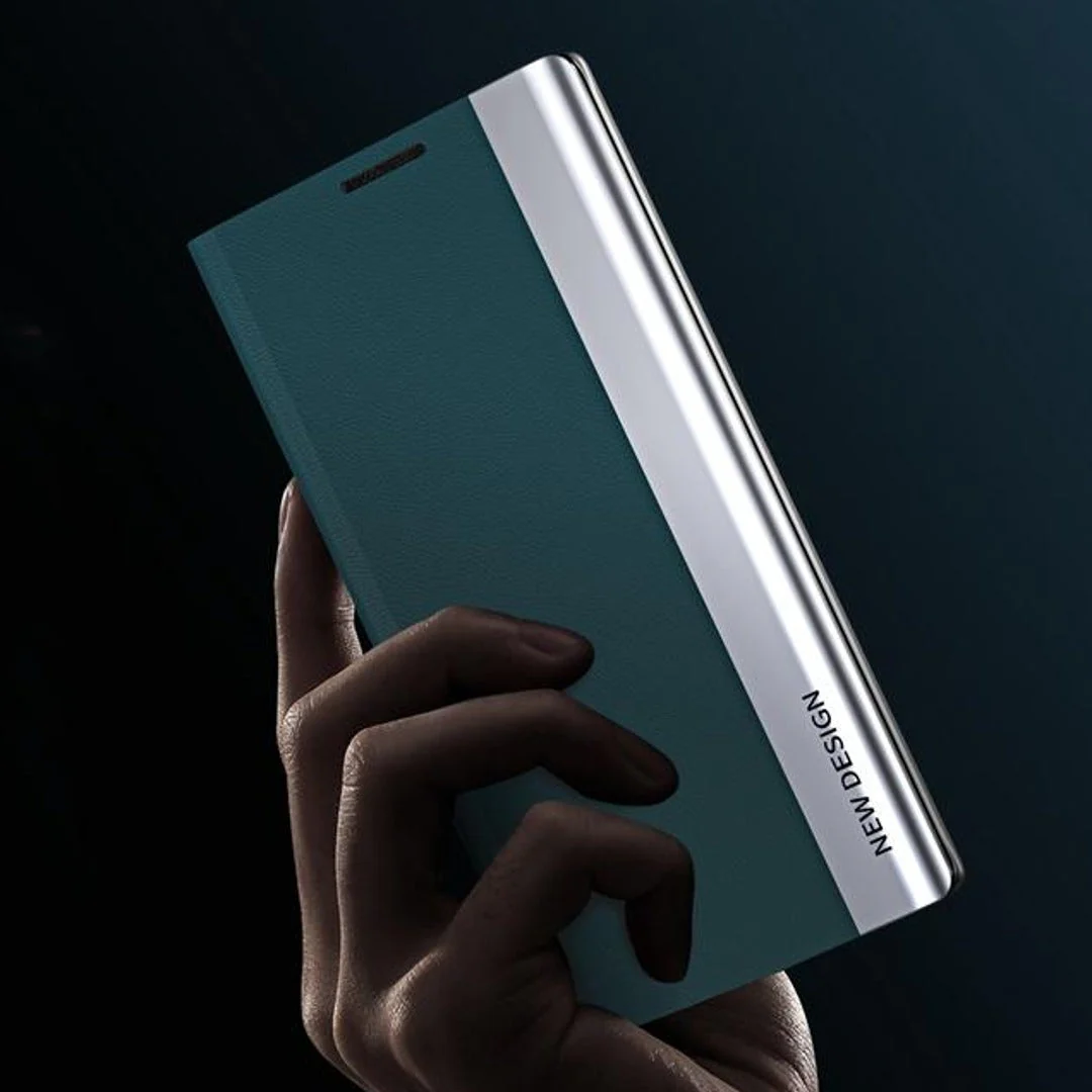 Galaxy Series PU Leather Side Window Flip Case - Image 2