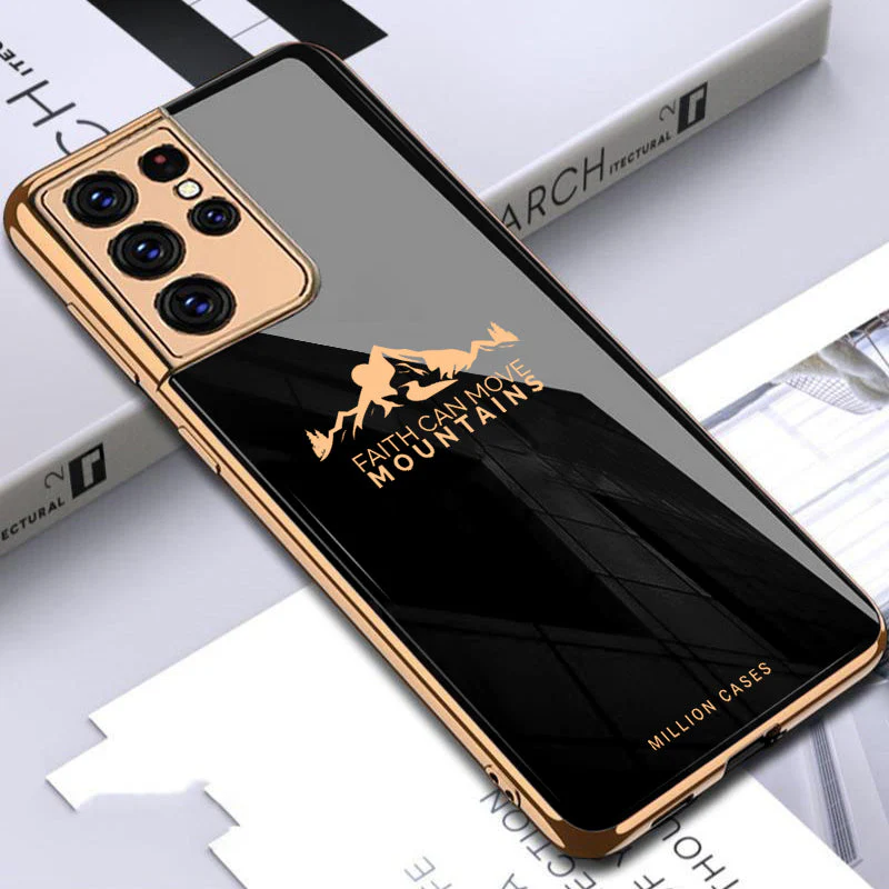 Sierra Pattern Electroplating Glass Case - Samsung - Image 5