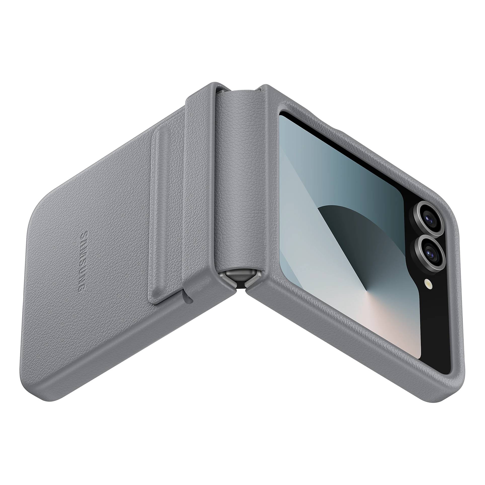 Galaxy Z Flip Series Faux Leather Folding Case - Image 10