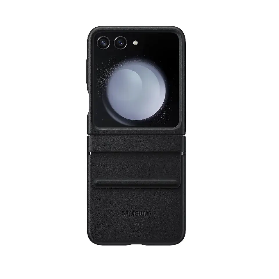 Galaxy Z Flip Series Faux Leather Folding Case - Image 3