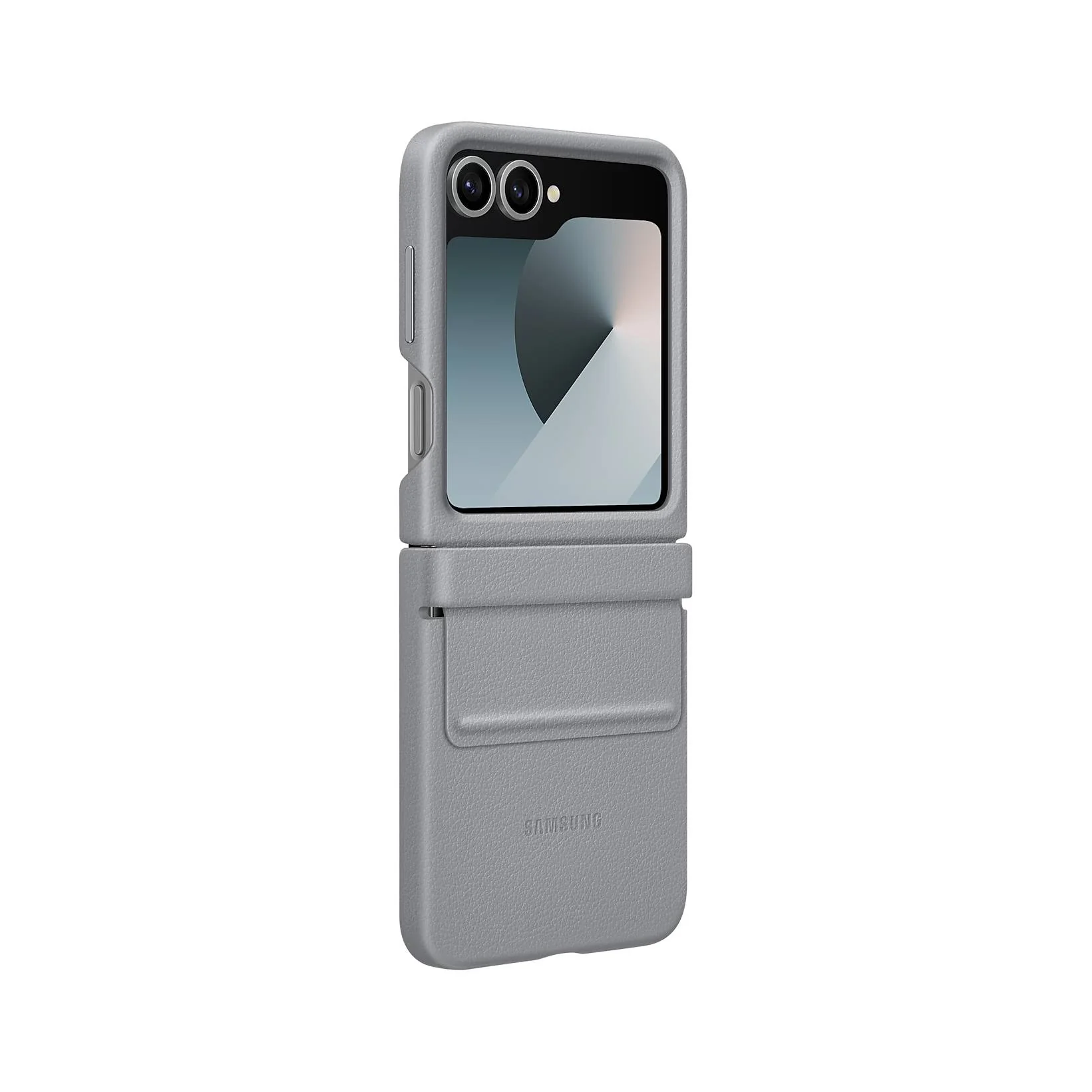Galaxy Z Flip Series Faux Leather Folding Case - Image 5