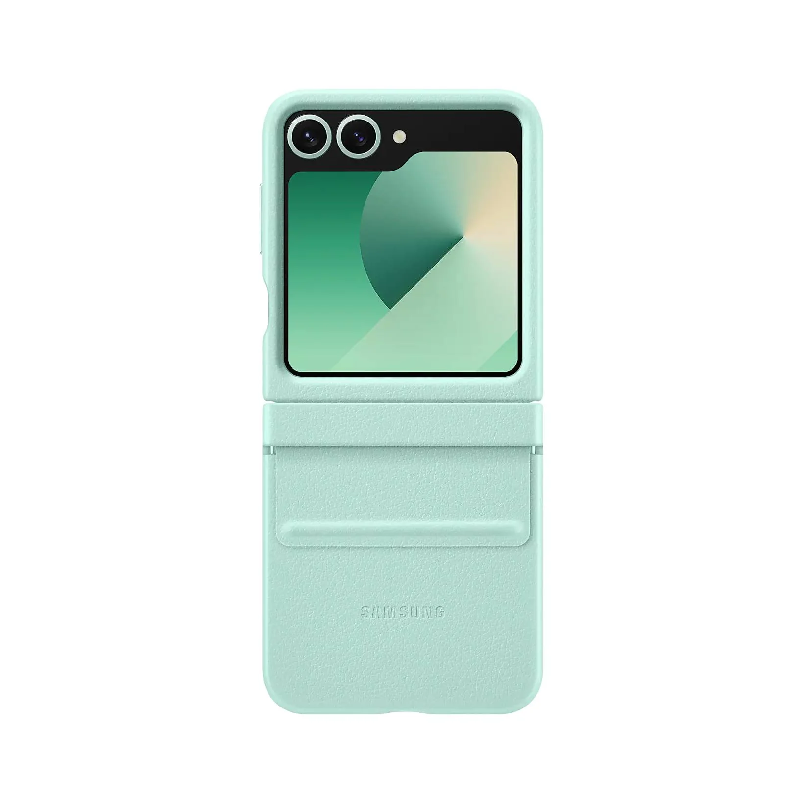 Galaxy Z Flip Series Faux Leather Folding Case - Image 6