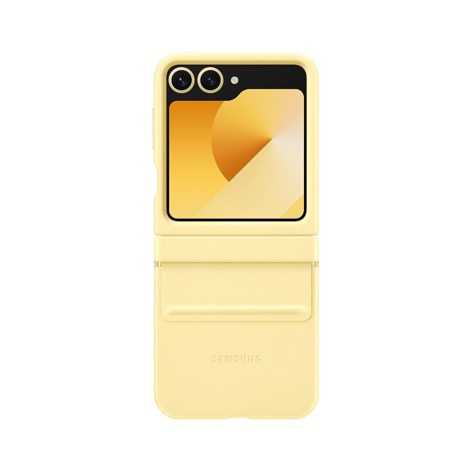 Galaxy Z Flip Series Faux Leather Folding Case - Image 7