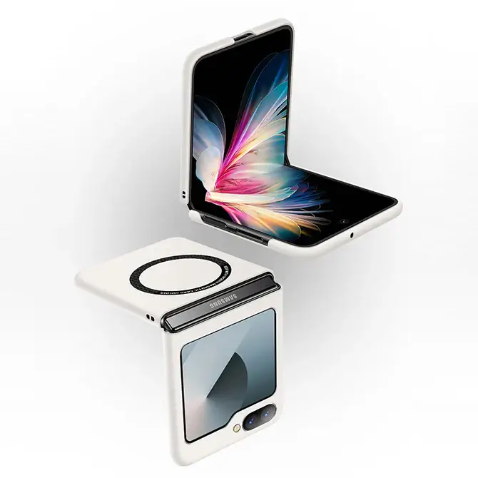 Galaxy Z Flip Series Ultra Thin Matte Folding Magsafe Case - Image 5