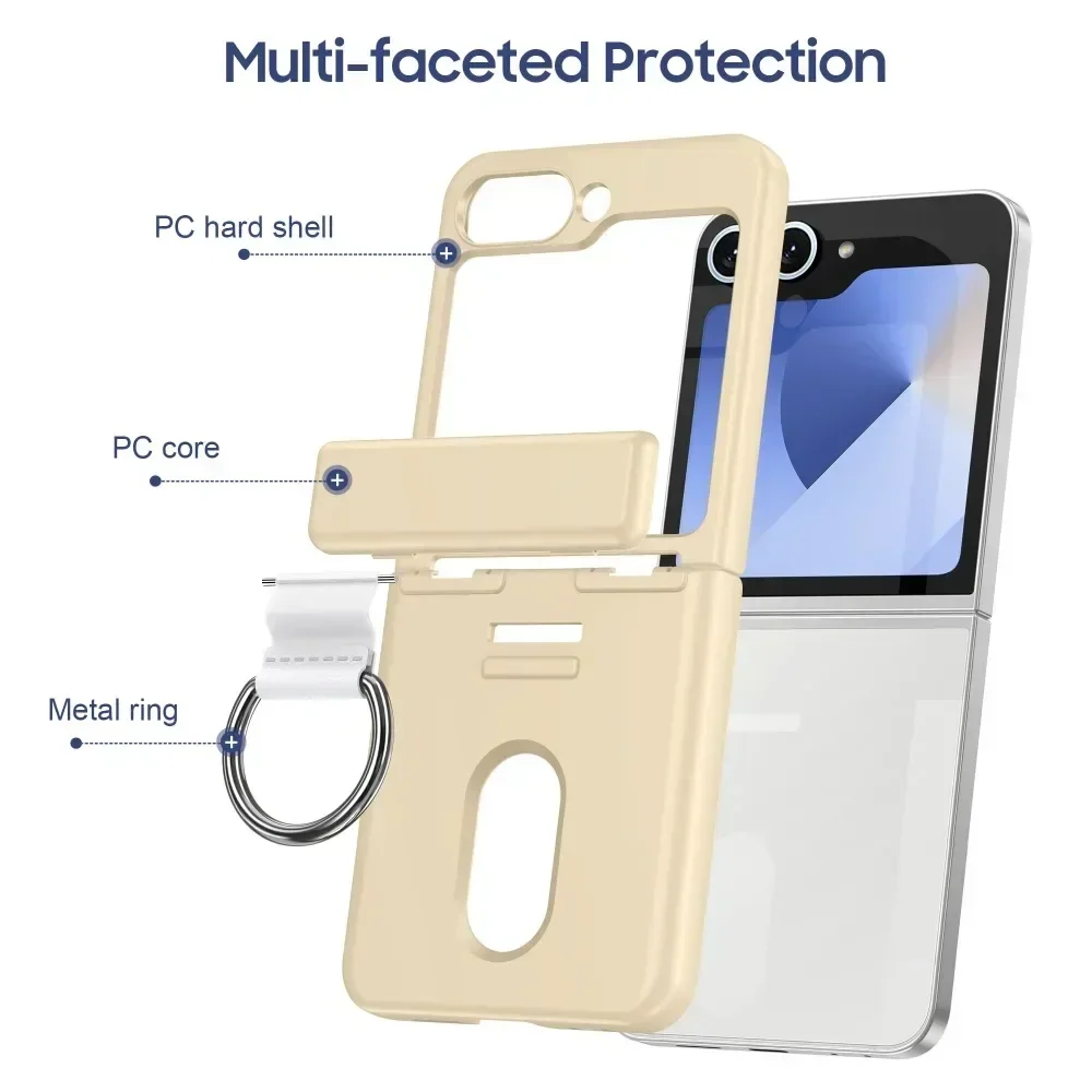 Galaxy Z Flip Series Vault Shield Card Holder Ring Case - Image 10