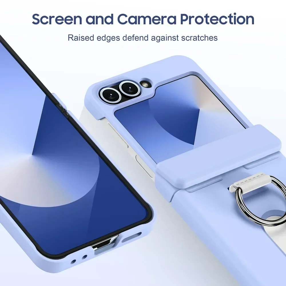 Galaxy Z Flip Series Vault Shield Card Holder Ring Case - Image 4