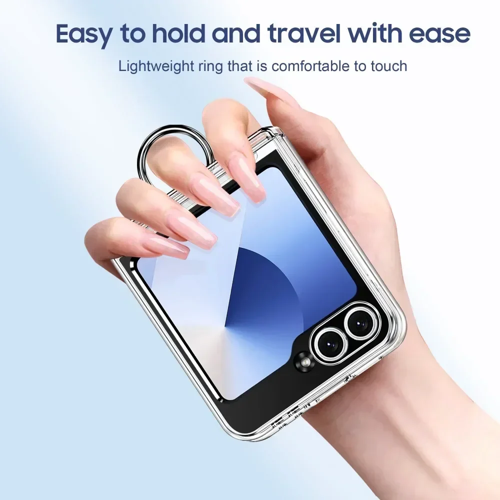 Galaxy Z Flip Series Vault Shield Card Holder Ring Case - Image 5