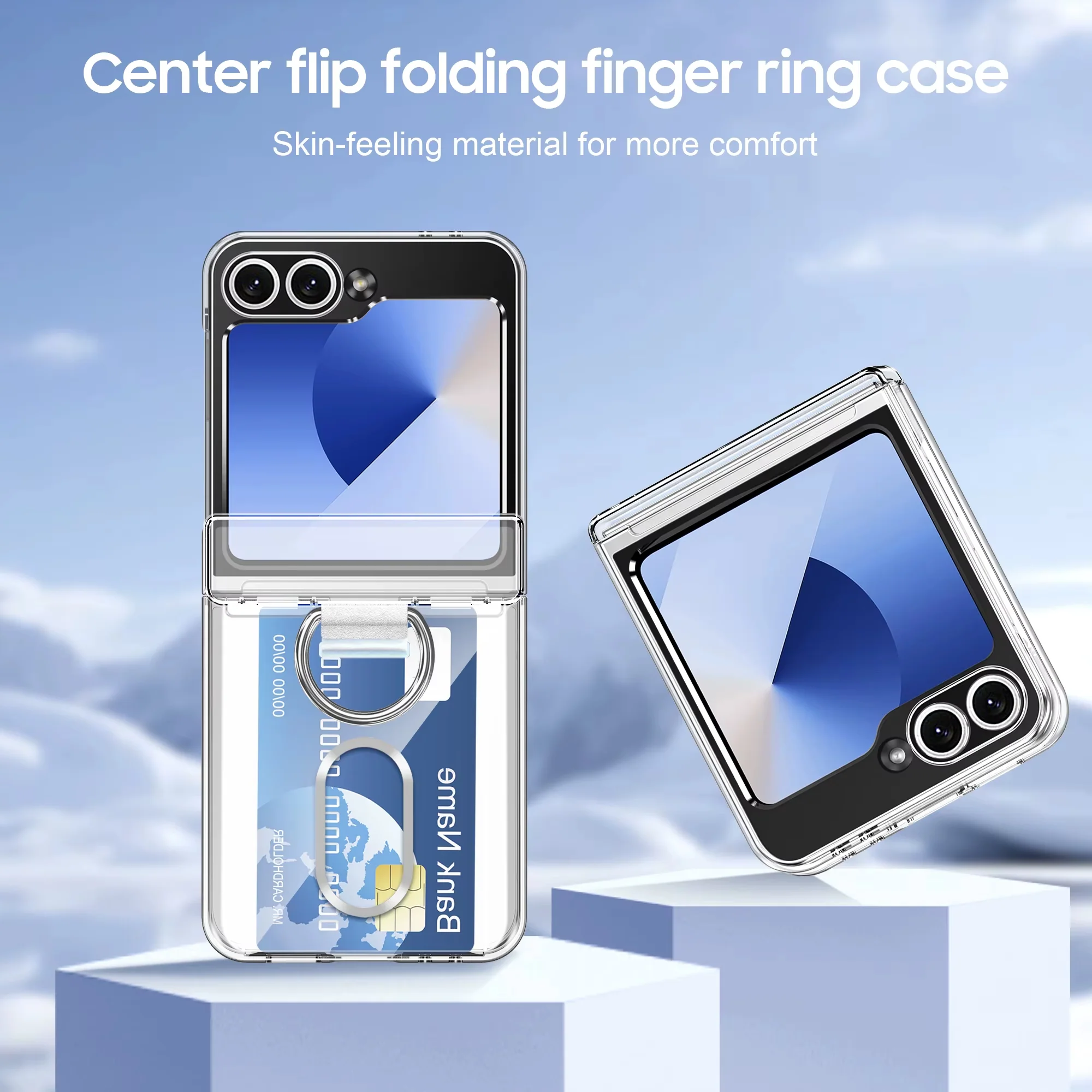 Galaxy Z Flip Series Vault Shield Card Holder Ring Case - Image 8