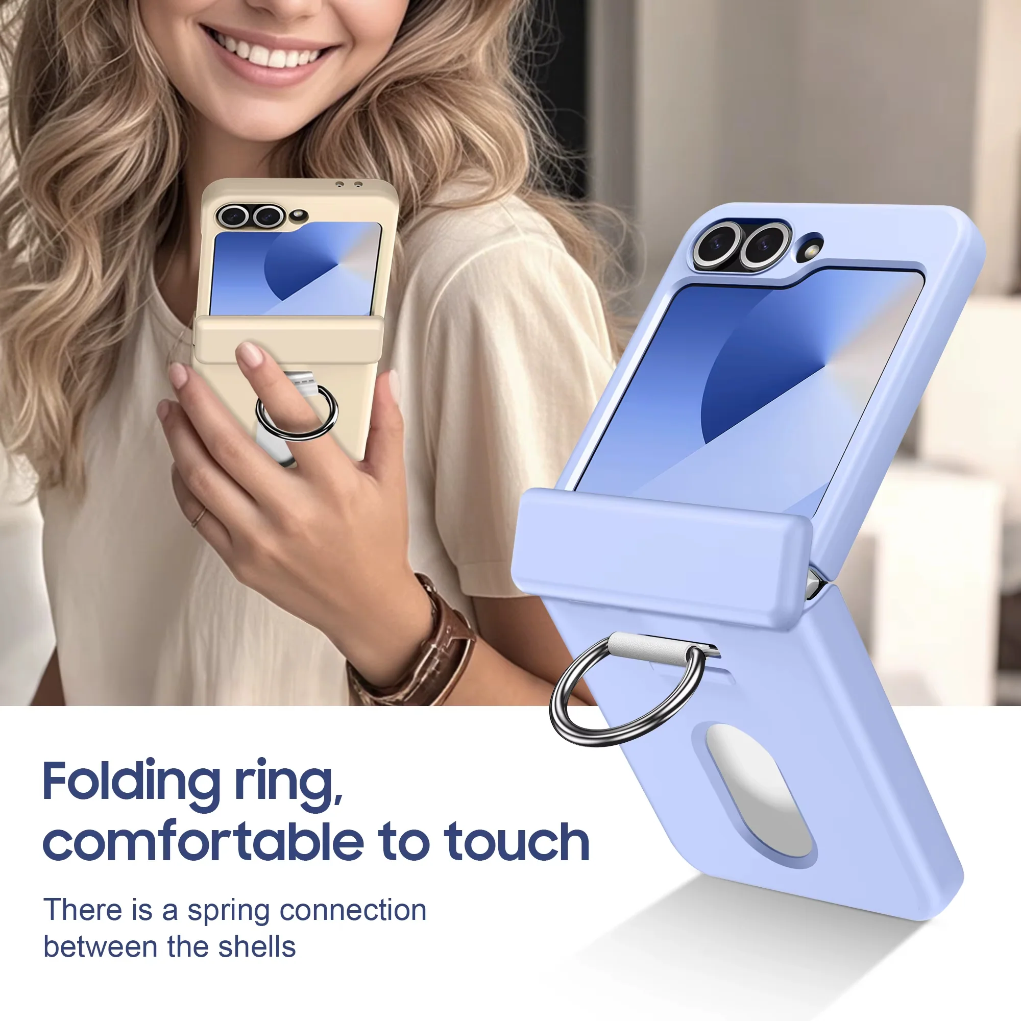Galaxy Z Flip Series Vault Shield Card Holder Ring Case - Image 9