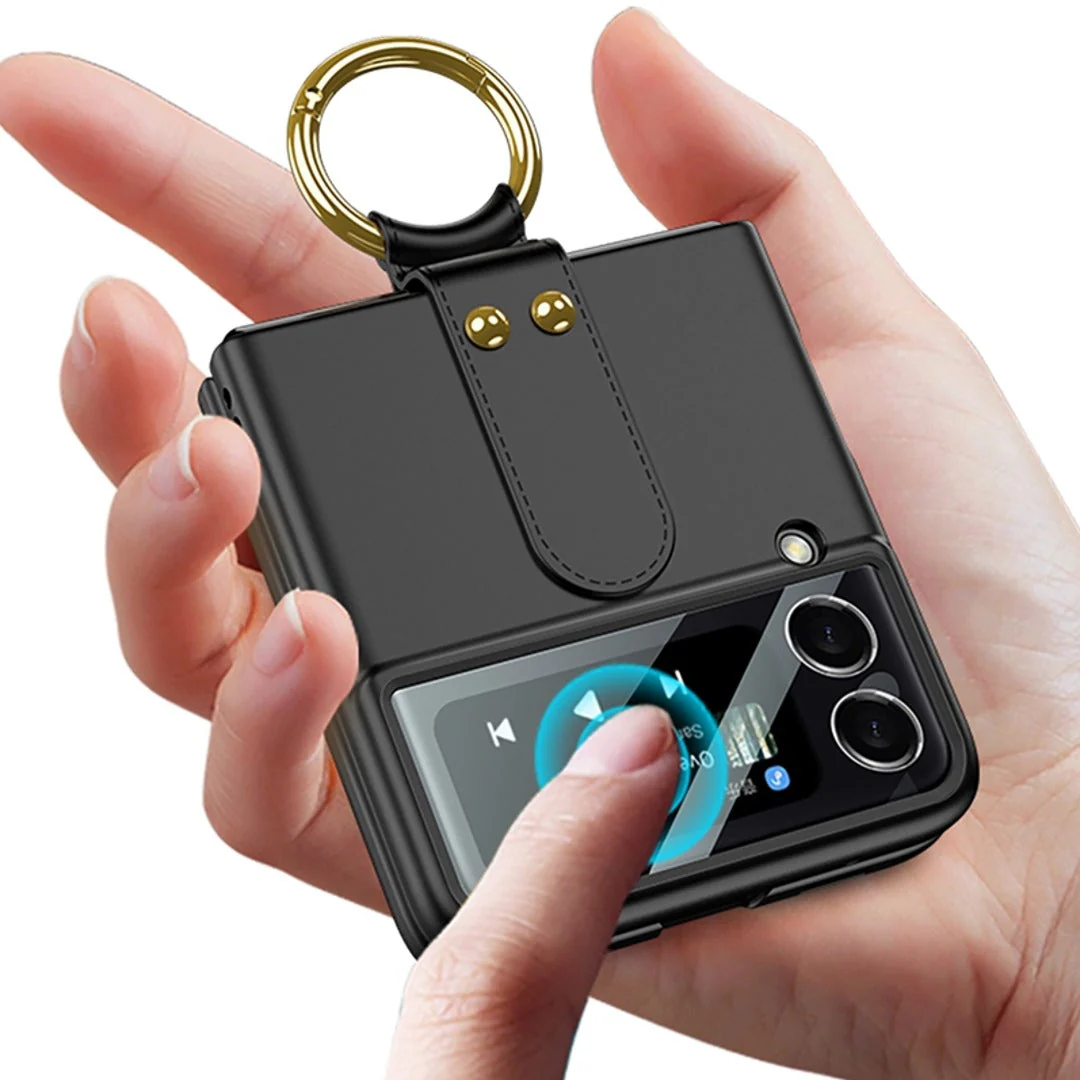 Galaxy Z Flip4 Luxury Ring Case - Image 4