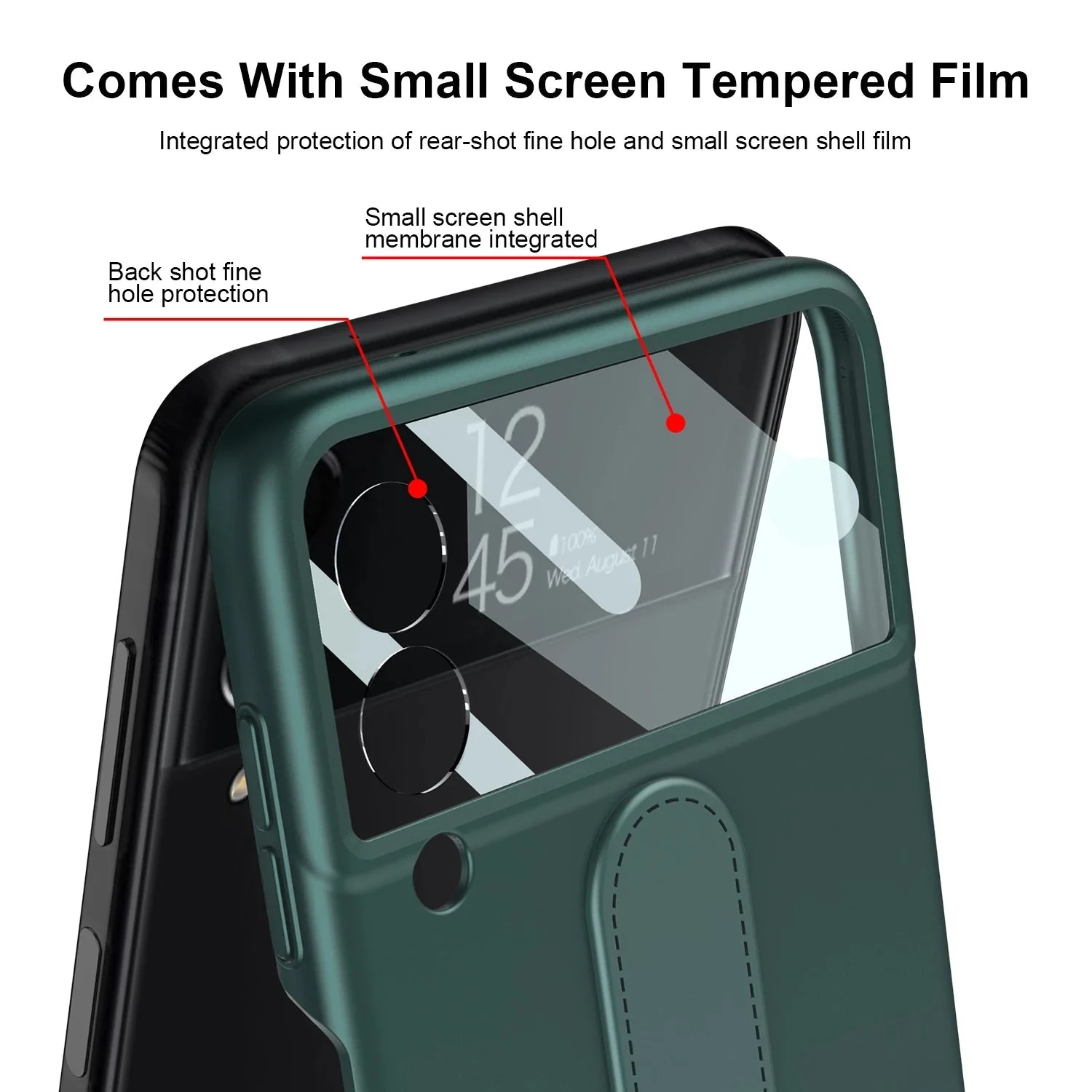 Galaxy Z Flip4 Luxury Ring Case - Image 6