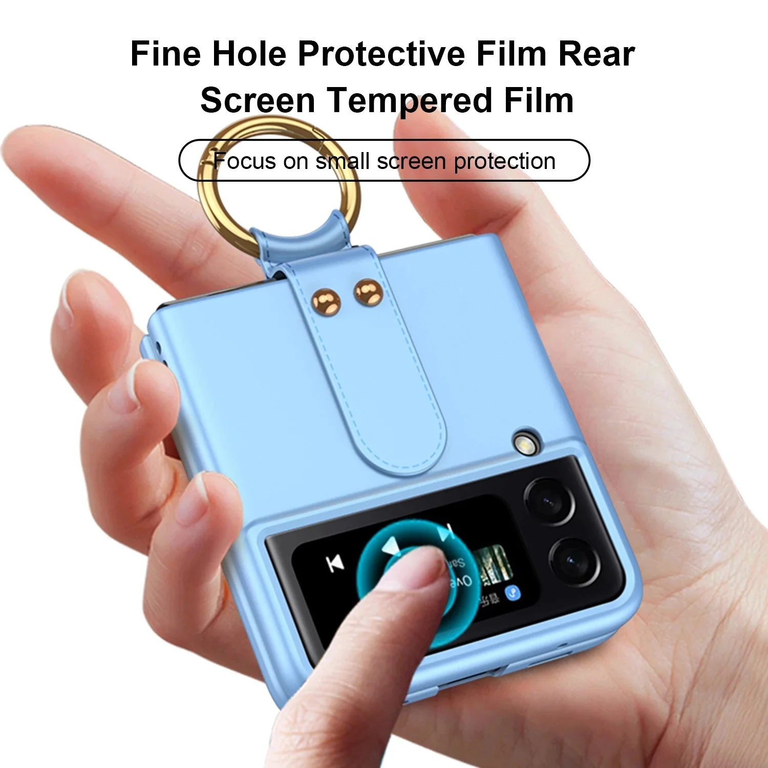 Galaxy Z Flip4 Luxury Ring Case - Image 7