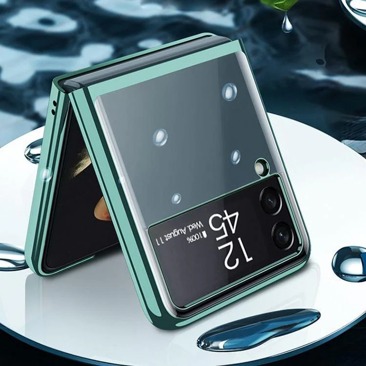 Galaxy Z Flip3 Transparent Glitter Case - Image 3