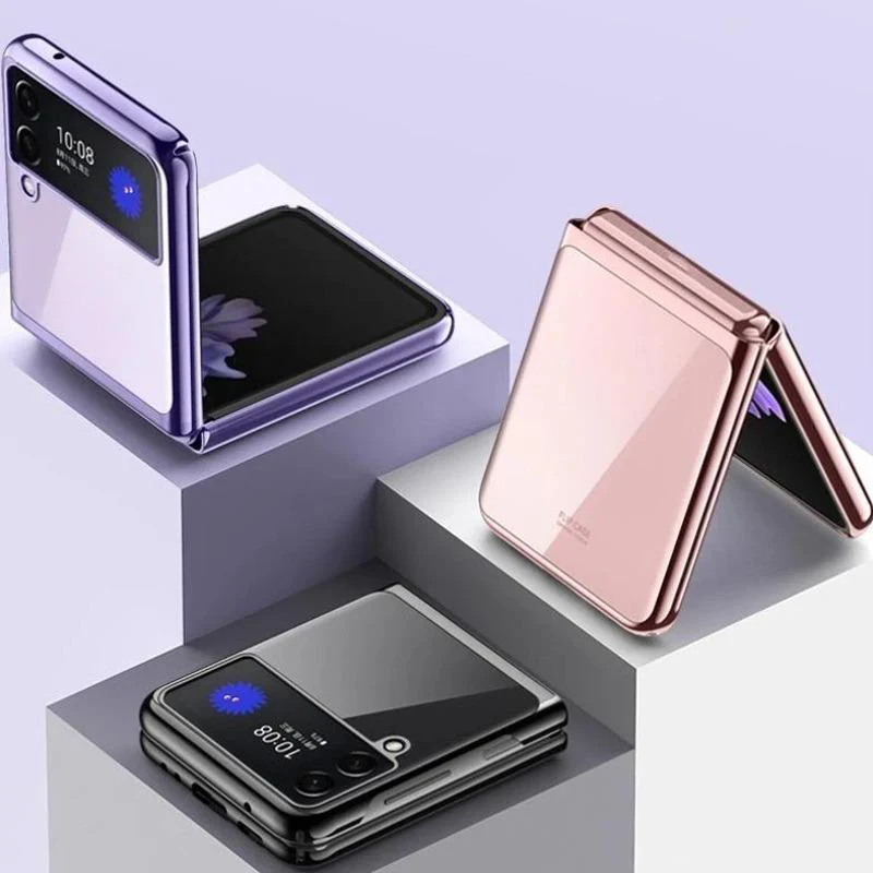 Galaxy Z Flip3 Transparent Glitter Case - Image 8