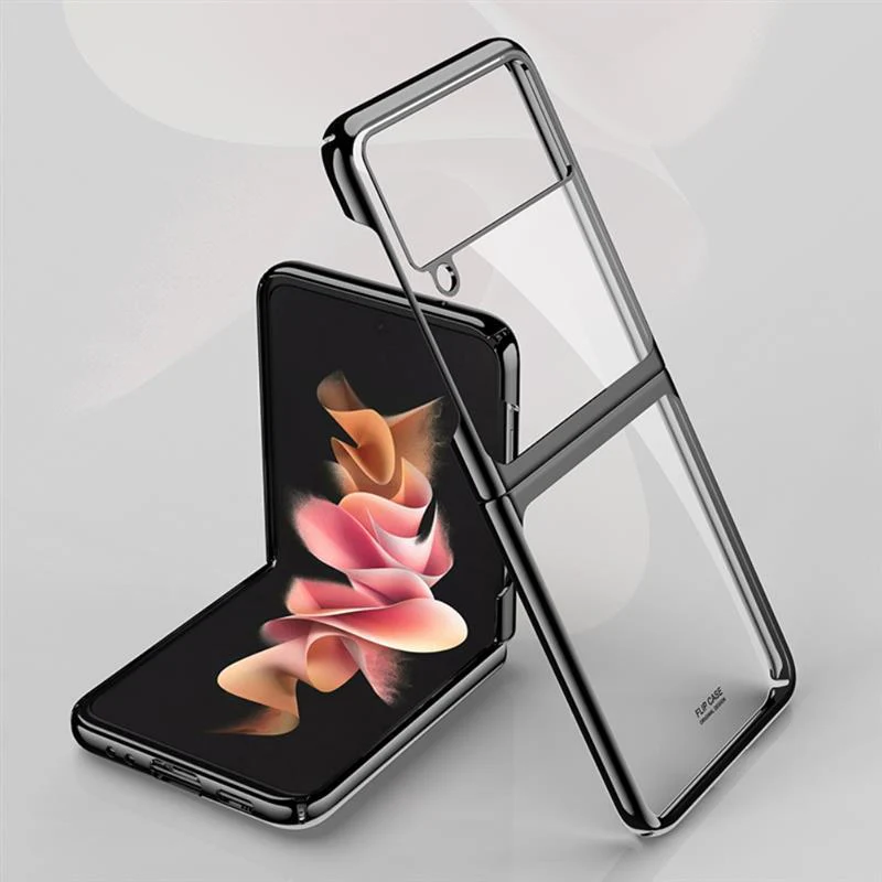 Galaxy Z Flip3 Transparent Glitter Case - Image 9