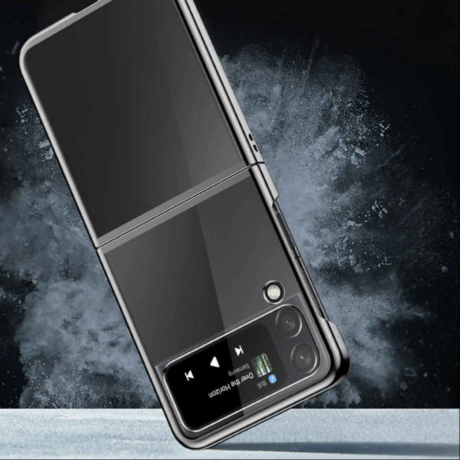 Galaxy Z Flip4 Transparent Glitter Case - Image 4
