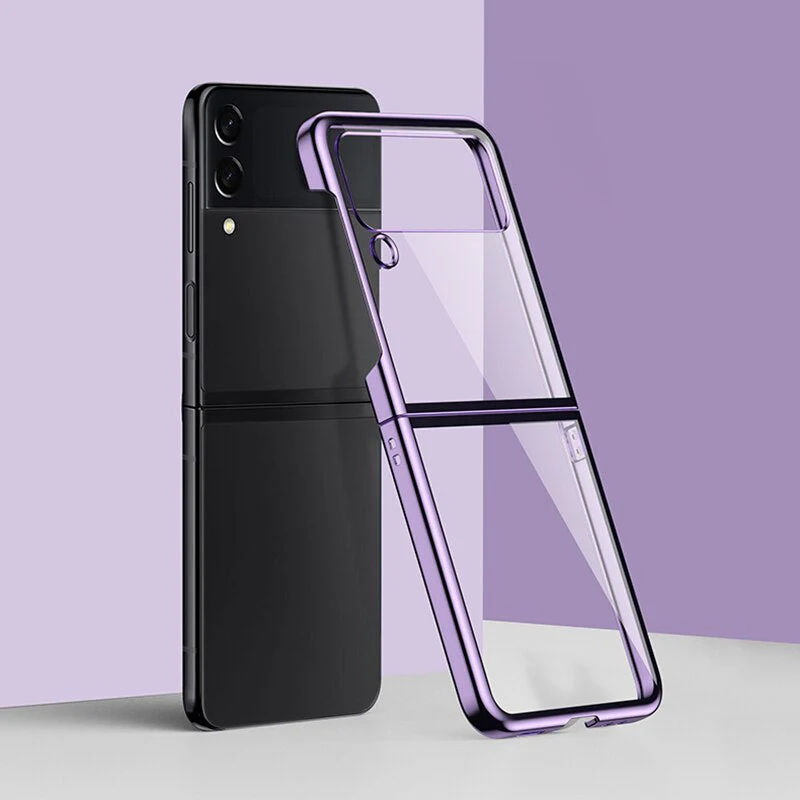 Galaxy Z Flip4 Transparent Glitter Case - Image 6