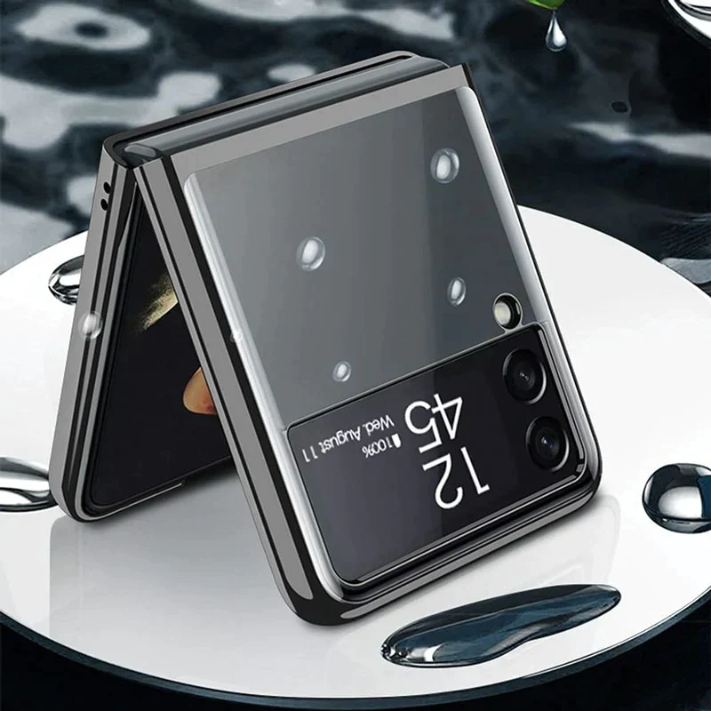 Galaxy Z Flip4 Transparent Glitter Case - Image 9