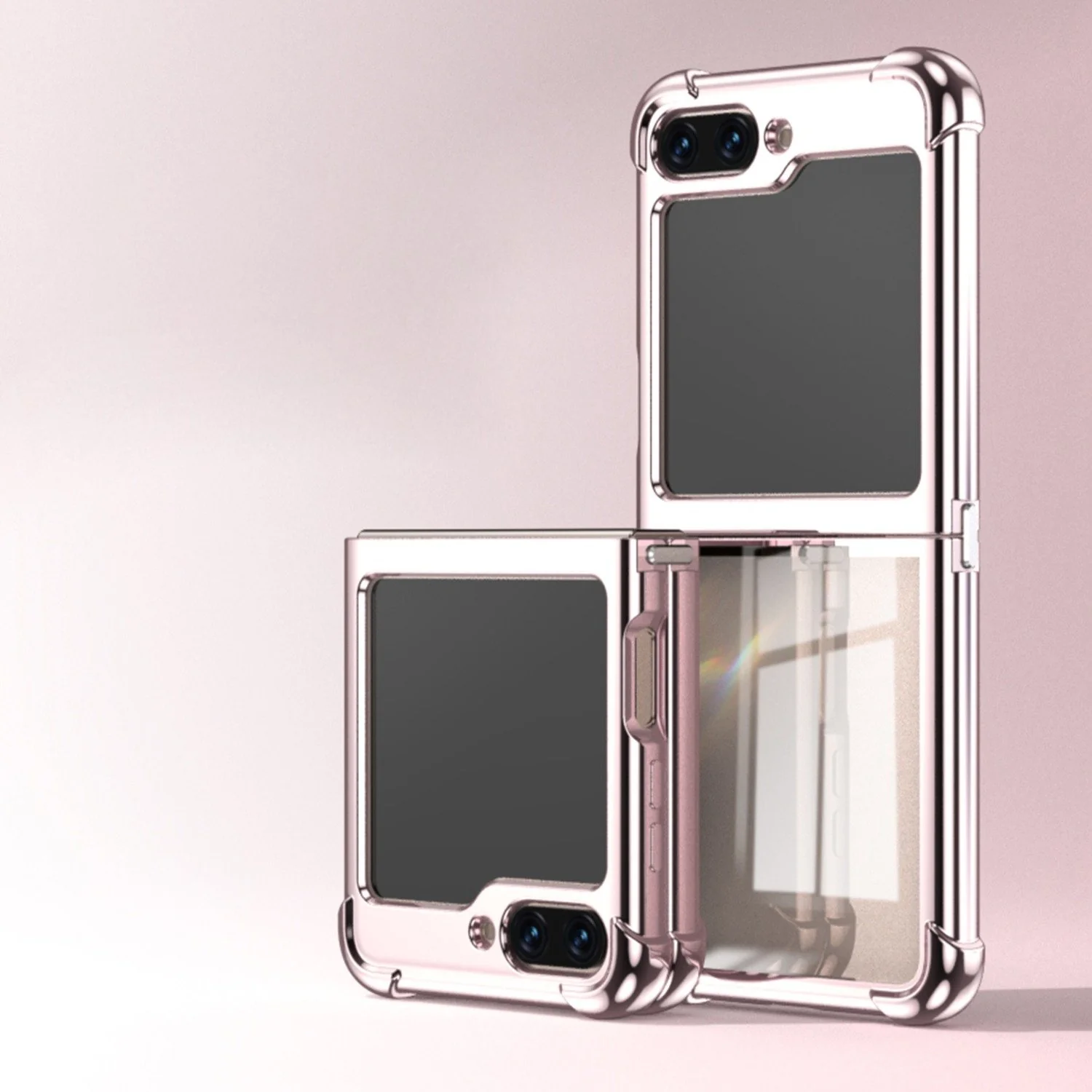 Galaxy Z Flip5 Elegant Plating Shockproof Frame Case - Image 12