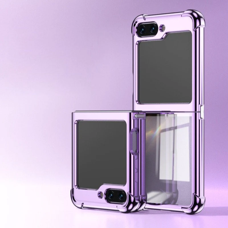 Galaxy Z Flip5 Elegant Plating Shockproof Frame Case - Image 2