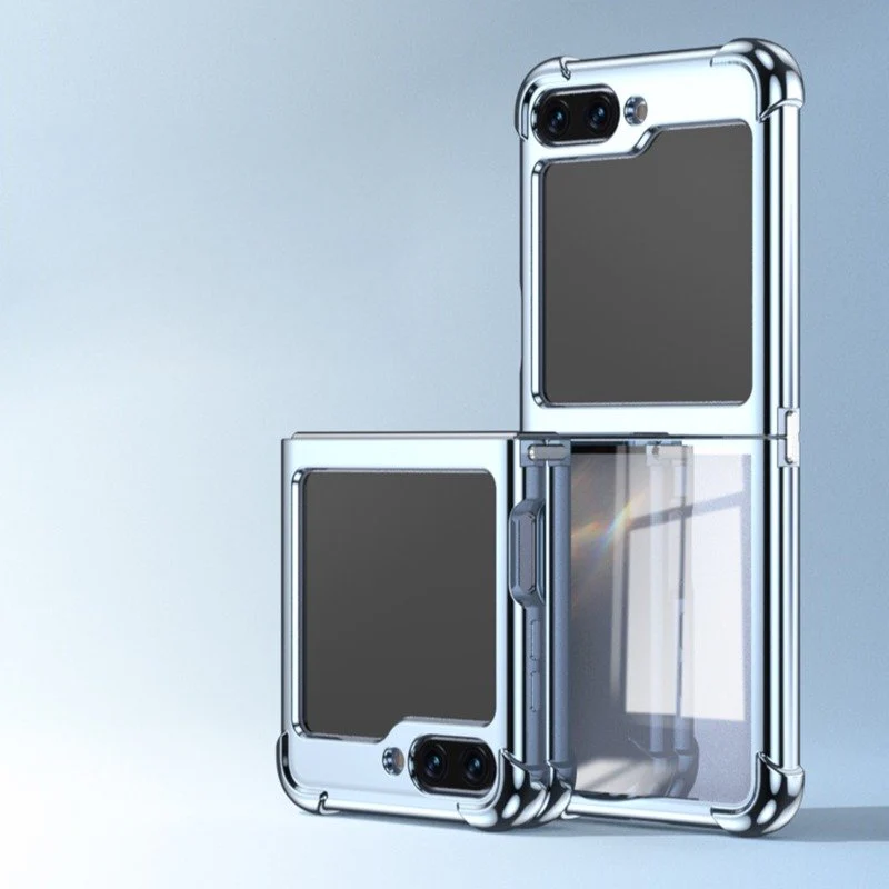 Galaxy Z Flip5 Elegant Plating Shockproof Frame Case - Image 3