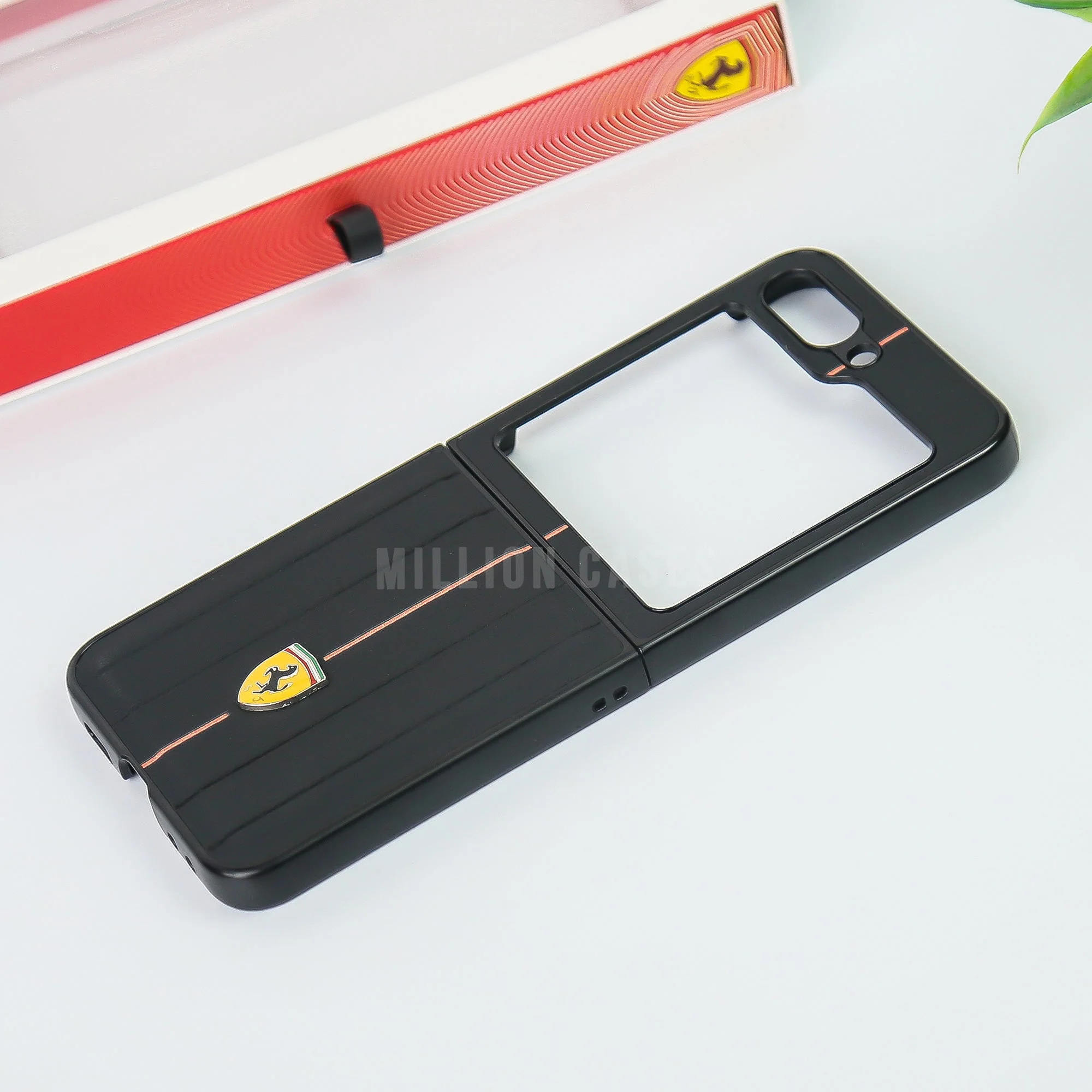 Galaxy Z Flip5 Ferrari Logo Suitcase Line Design case - Image 2
