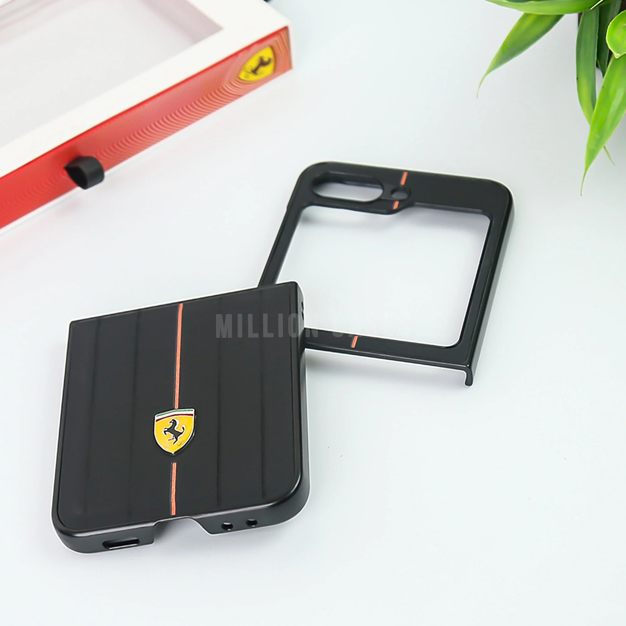 Galaxy Z Flip5 Ferrari Logo Suitcase Line Design case - Image 3