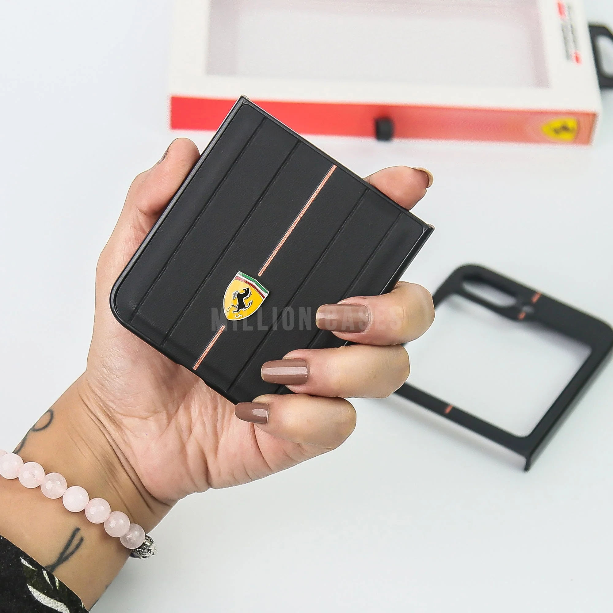 Galaxy Z Flip5 Ferrari Logo Suitcase Line Design case - Image 4