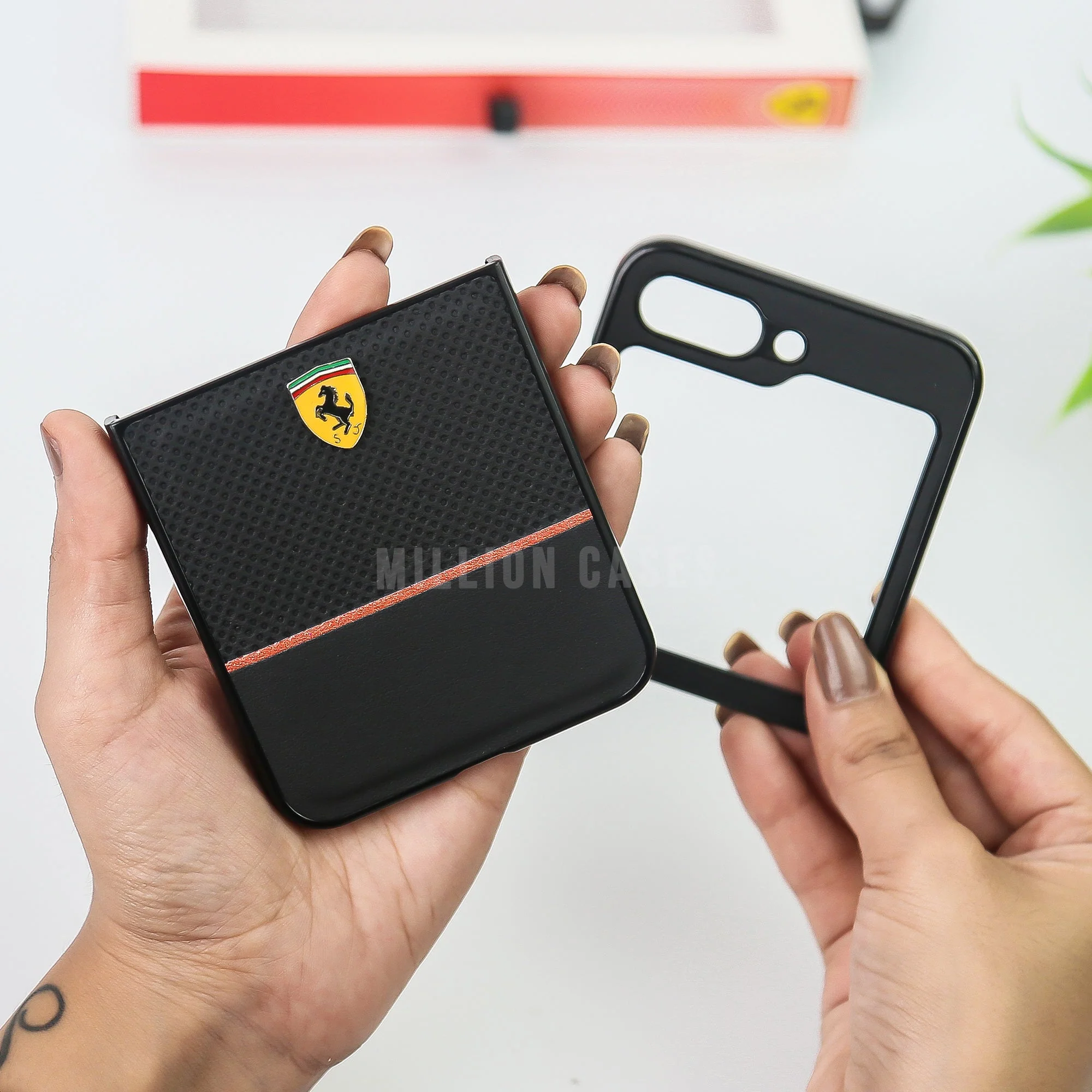 Galaxy Z Flip5 Redefined Premium Leather Case - Image 3