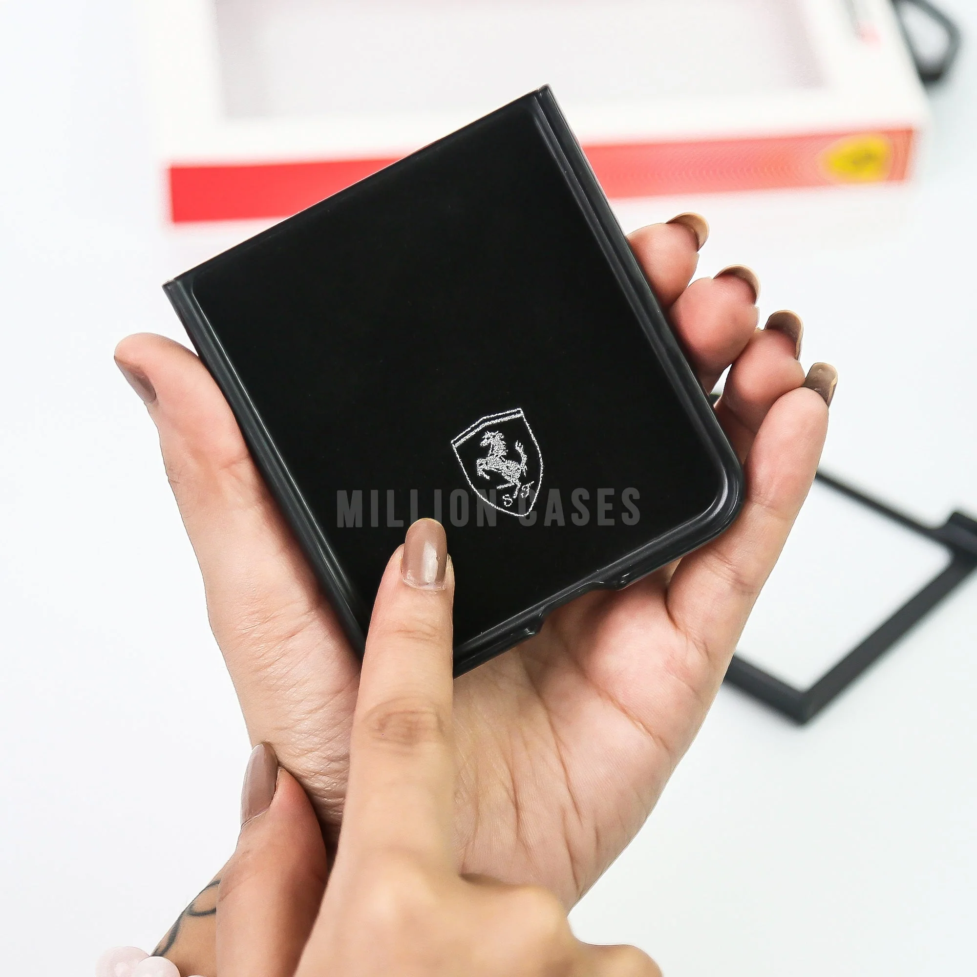 Galaxy Z Series Speed Edition Ferrari Leather Case - Image 6