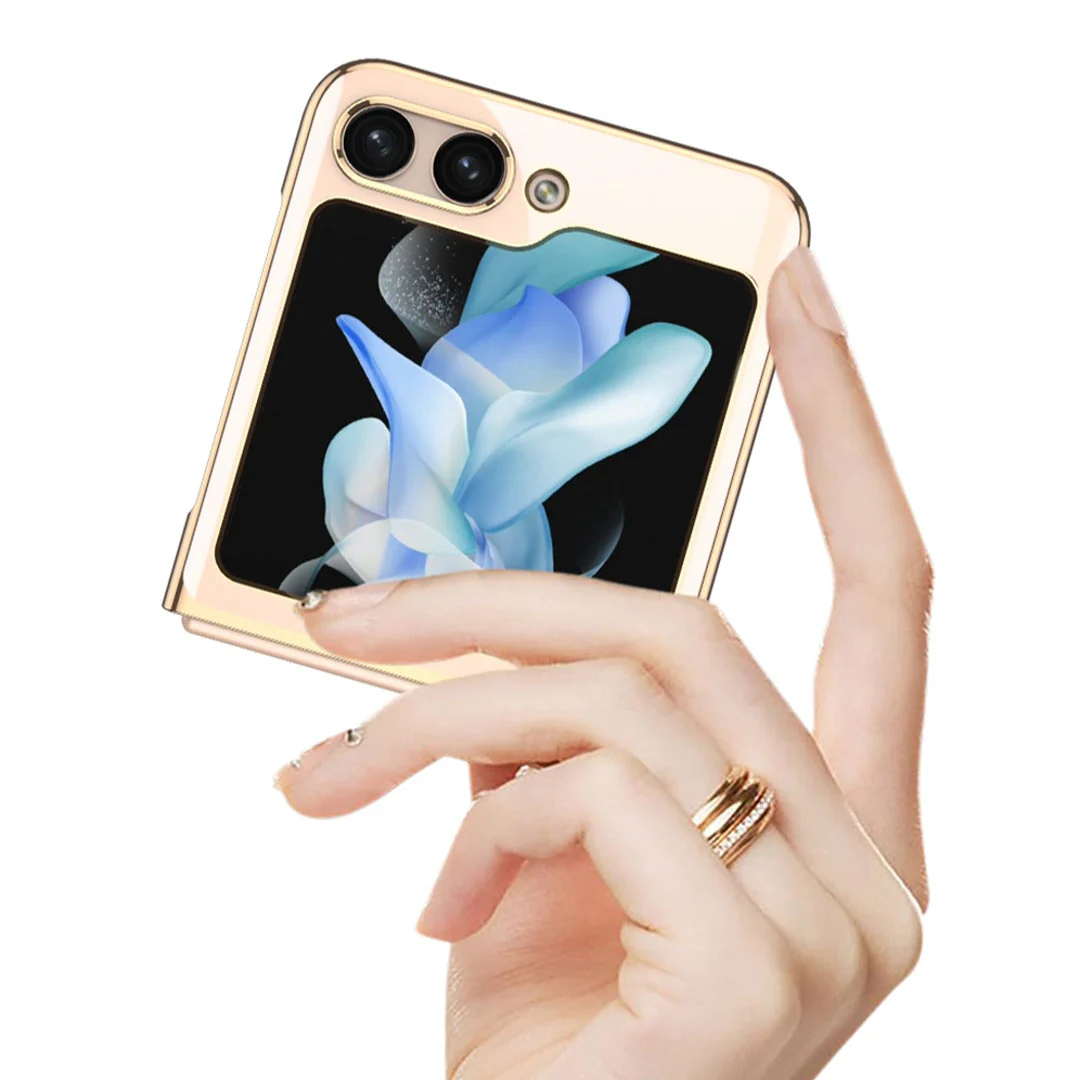 Galaxy Z Flip5 Transparent Glitter Case - Image 3