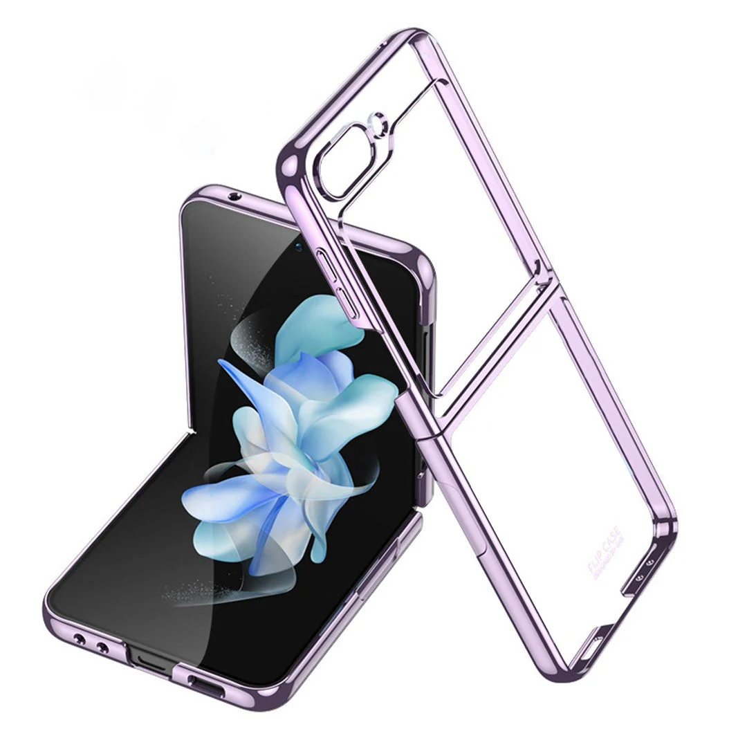 Galaxy Z Flip5 Transparent Glitter Case - Image 8