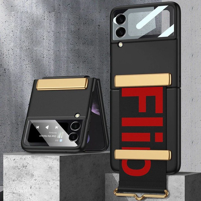 Galaxy Z Flip5 Wristband Ultra-thin Frosted Case - Image 2