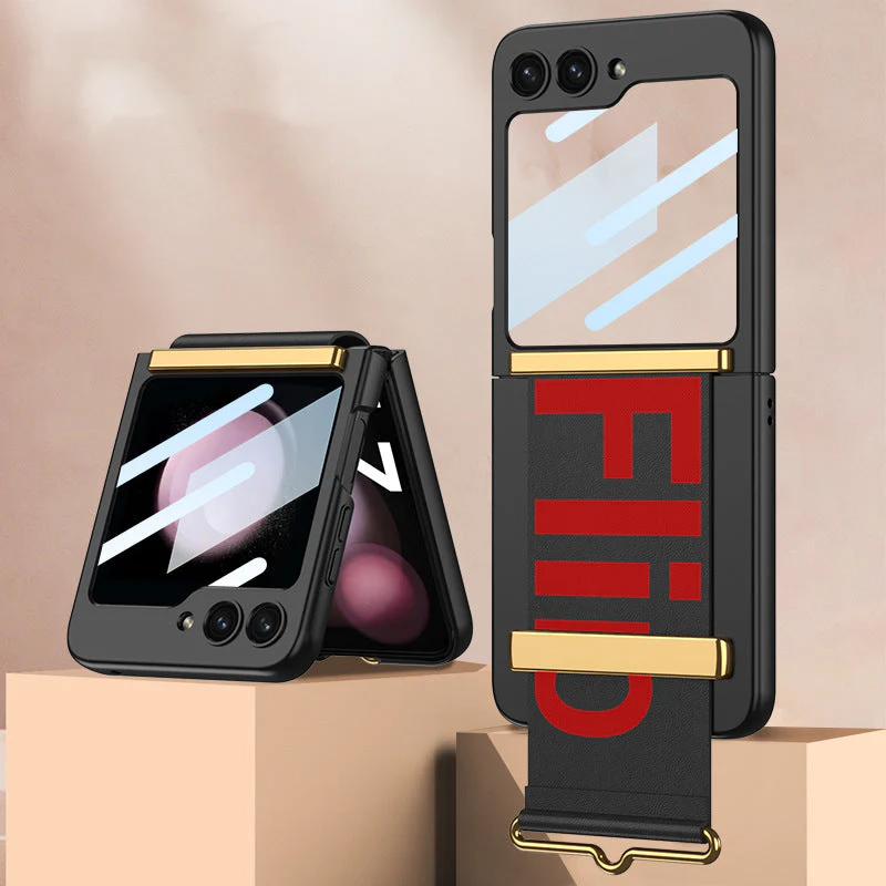 Galaxy Z Flip5 Wristband Ultra-thin Frosted Case - Image 3