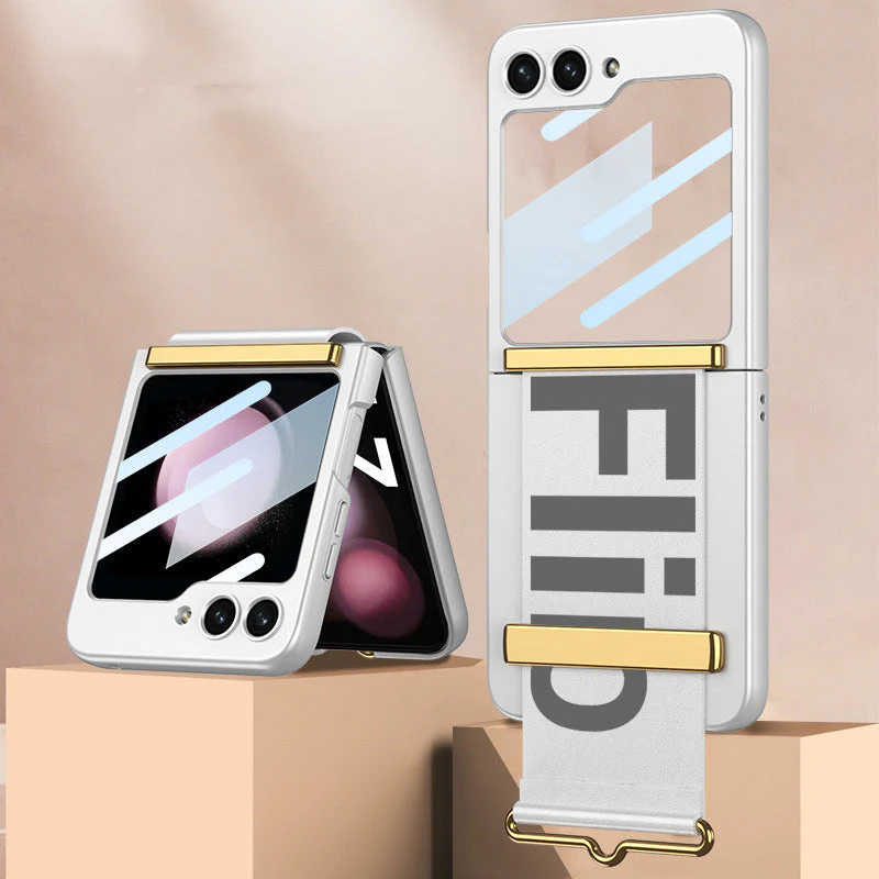 Galaxy Z Flip5 Wristband Ultra-thin Frosted Case - Image 4