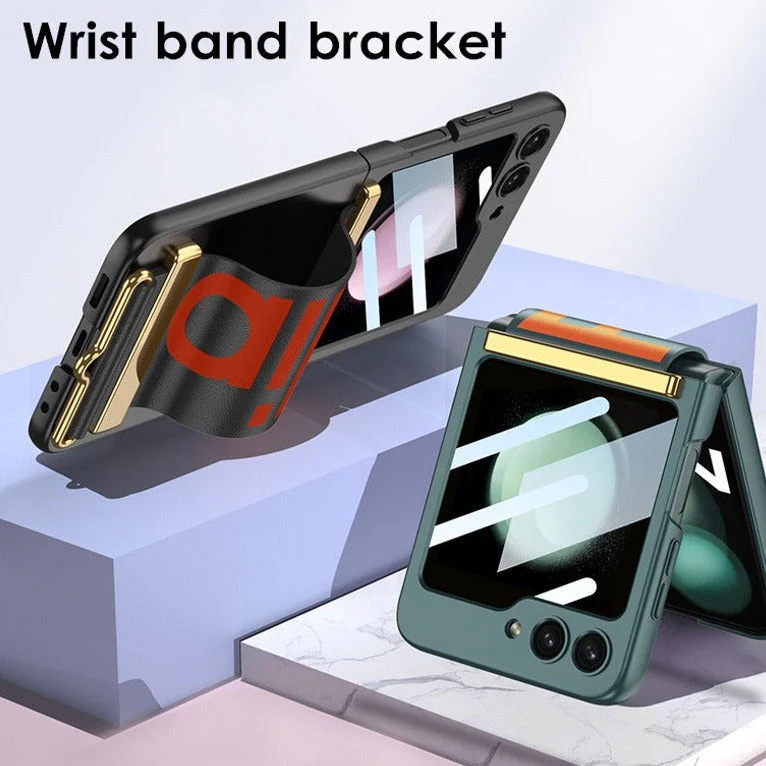 Galaxy Z Flip5 Wristband Ultra-thin Frosted Case - Image 5