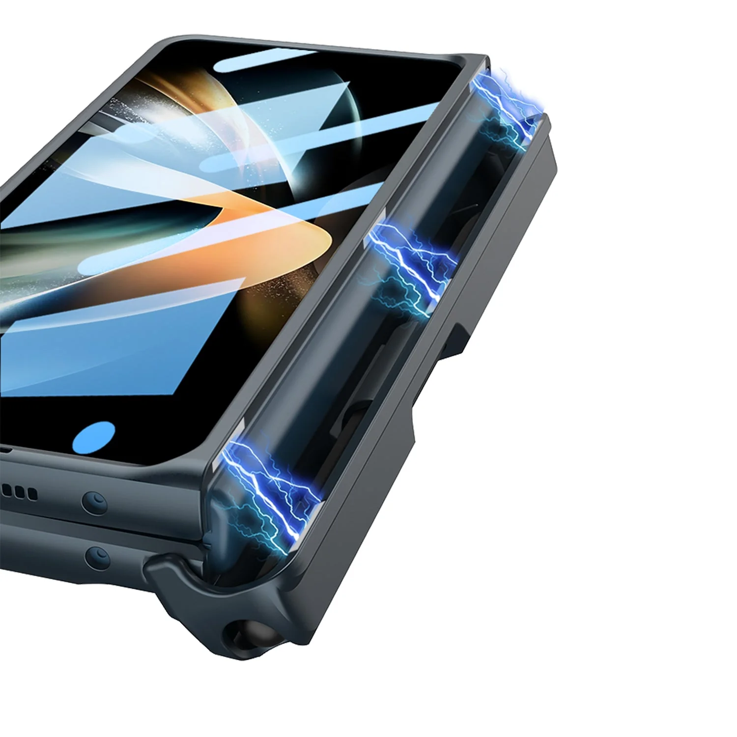 Galaxy Z Fold4 Armor Kickstand Case With Pen Holder - Image 11