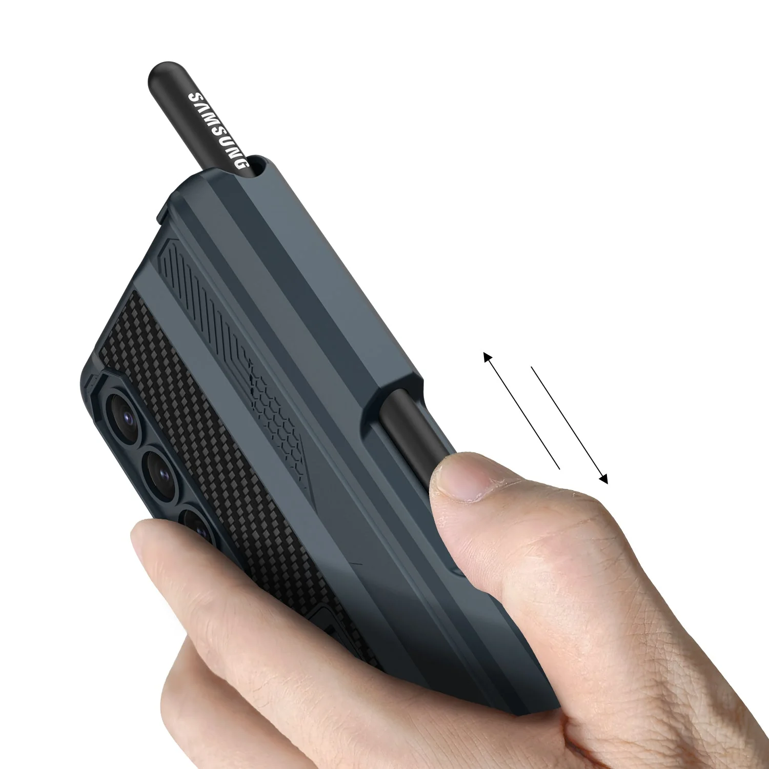 Galaxy Z Fold4 Armor Kickstand Case With Pen Holder - Image 13