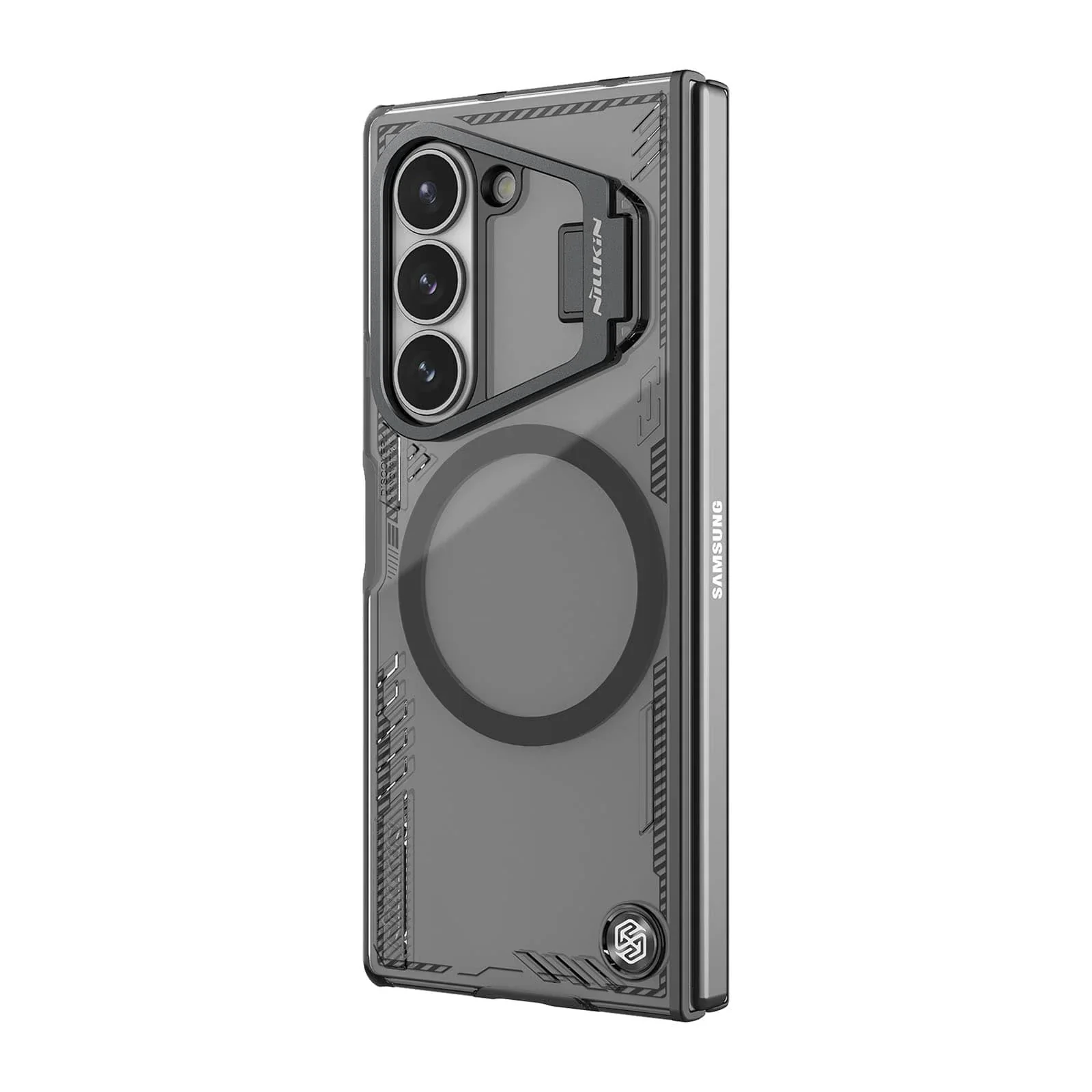 Galaxy Z Fold Series Crystal Flex Foldable Lens Bracket Case - Image 3