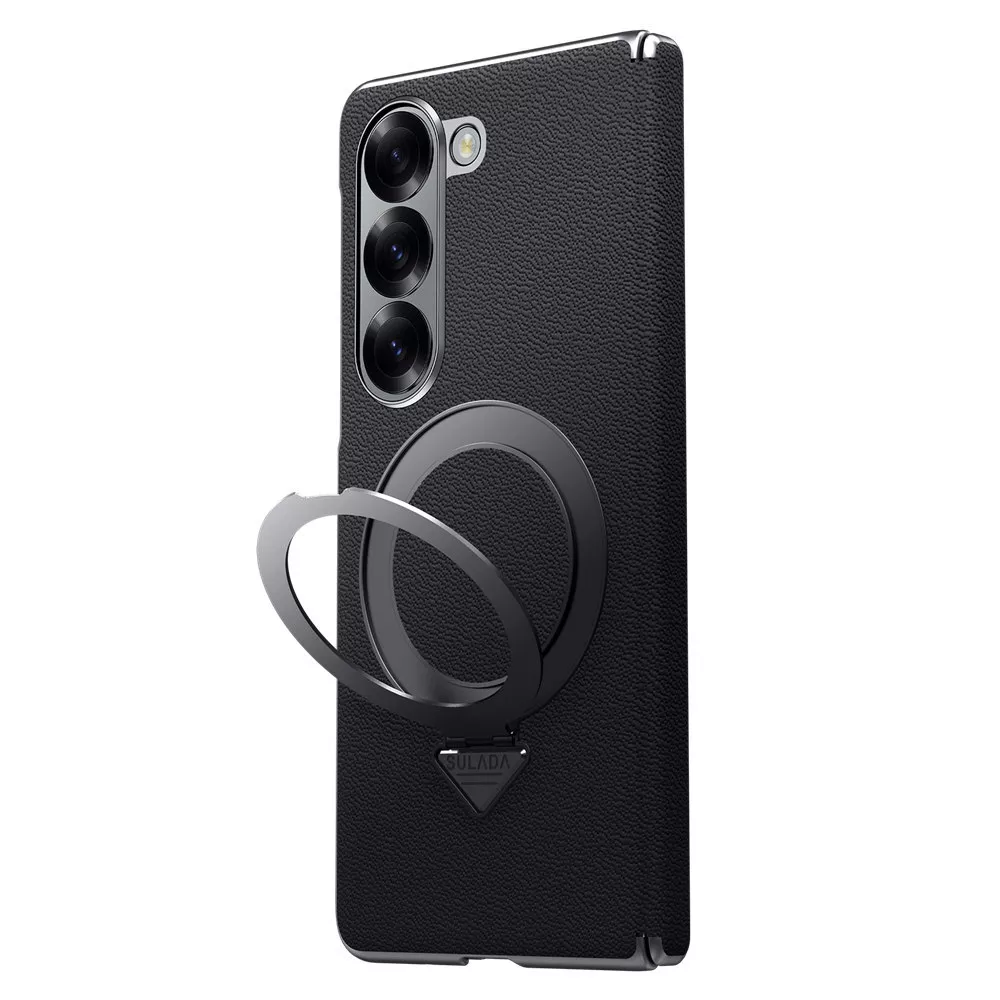 Galaxy Z Fold Series Infinity Luxe Leather Kickstand Case - Image 6