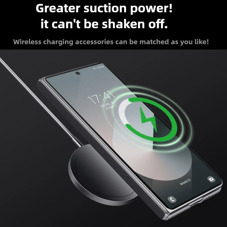 Galaxy Z Fold Series Infinity Luxe Leather Kickstand Case - Image 7