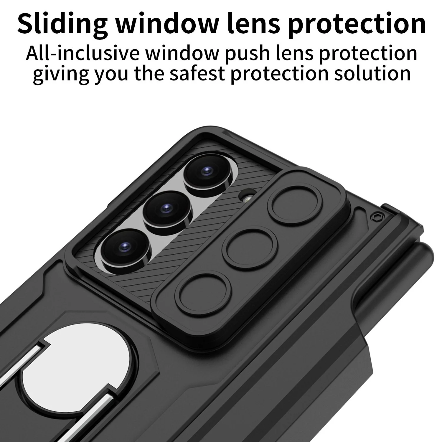 Galaxy Z Fold Series Innovative Folding Hinge Magnetic Bracket Case - Image 10