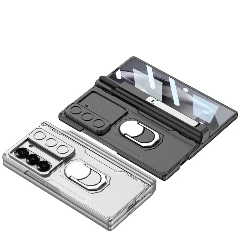 Galaxy Z Fold Series Innovative Folding Hinge Magnetic Bracket Case - Image 6