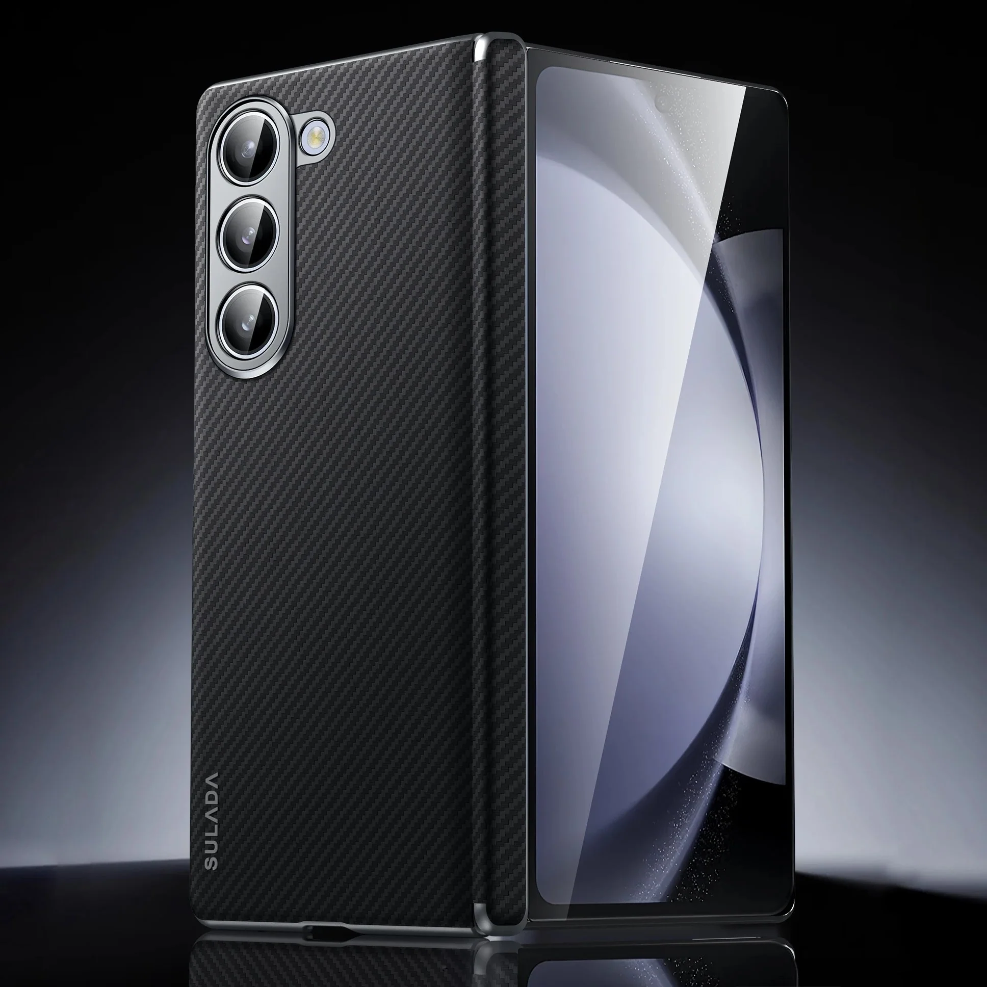 Galaxy Z Fold Series Luxury Carbon Fiber Magnetic Case - Image 2