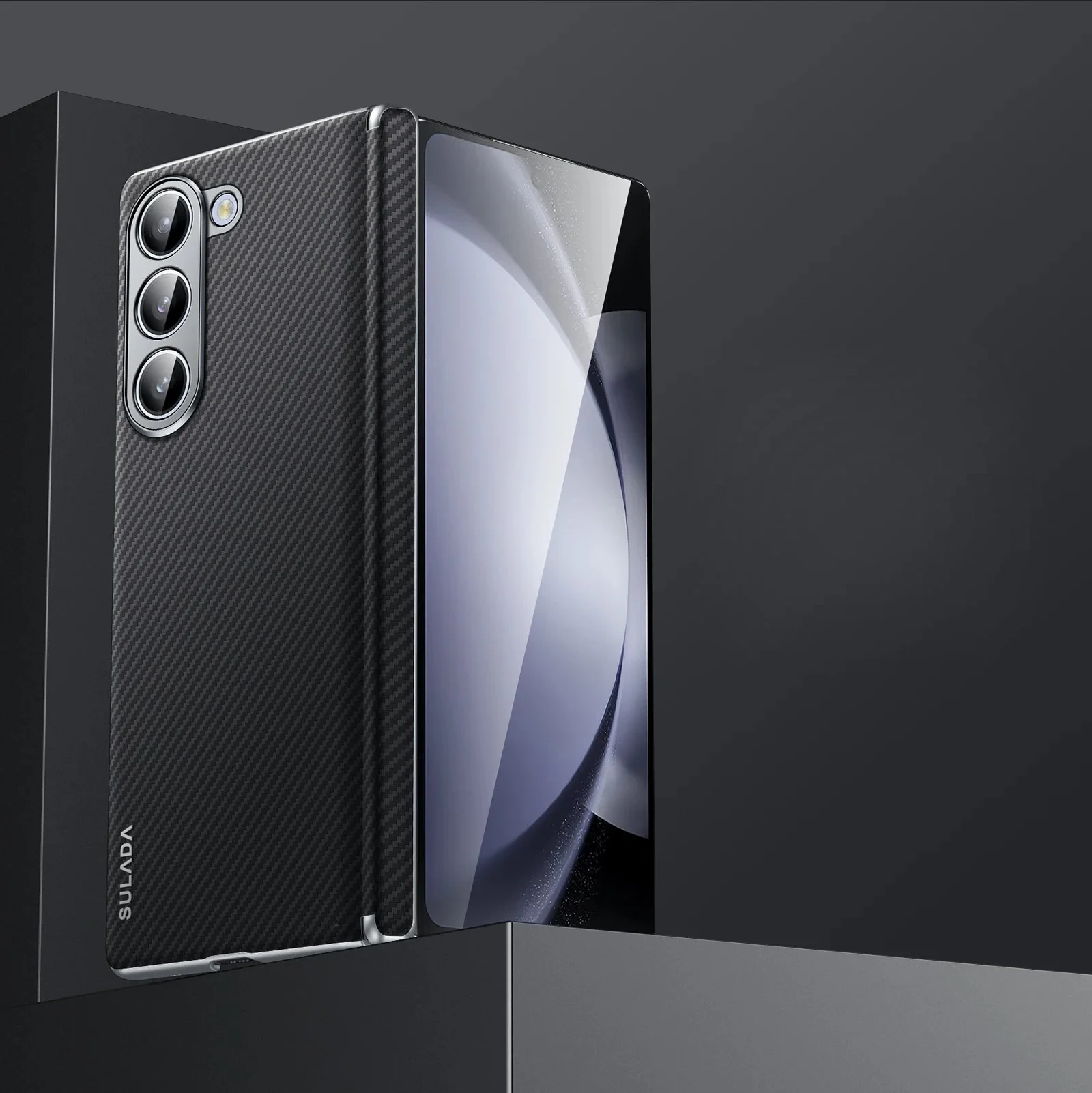 Galaxy Z Fold Series Luxury Carbon Fiber Magnetic Case - Image 5