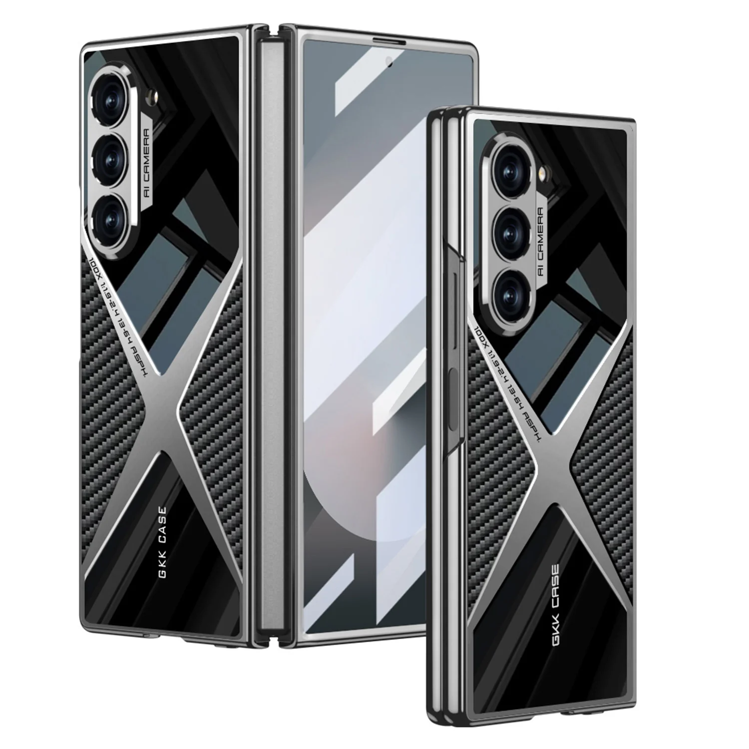 Galaxy Z Fold Series Polished Guard Business Leather Case - Image 4