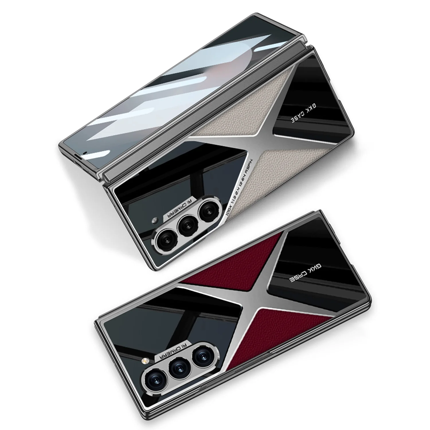Galaxy Z Fold Series Polished Guard Business Leather Case - Image 5