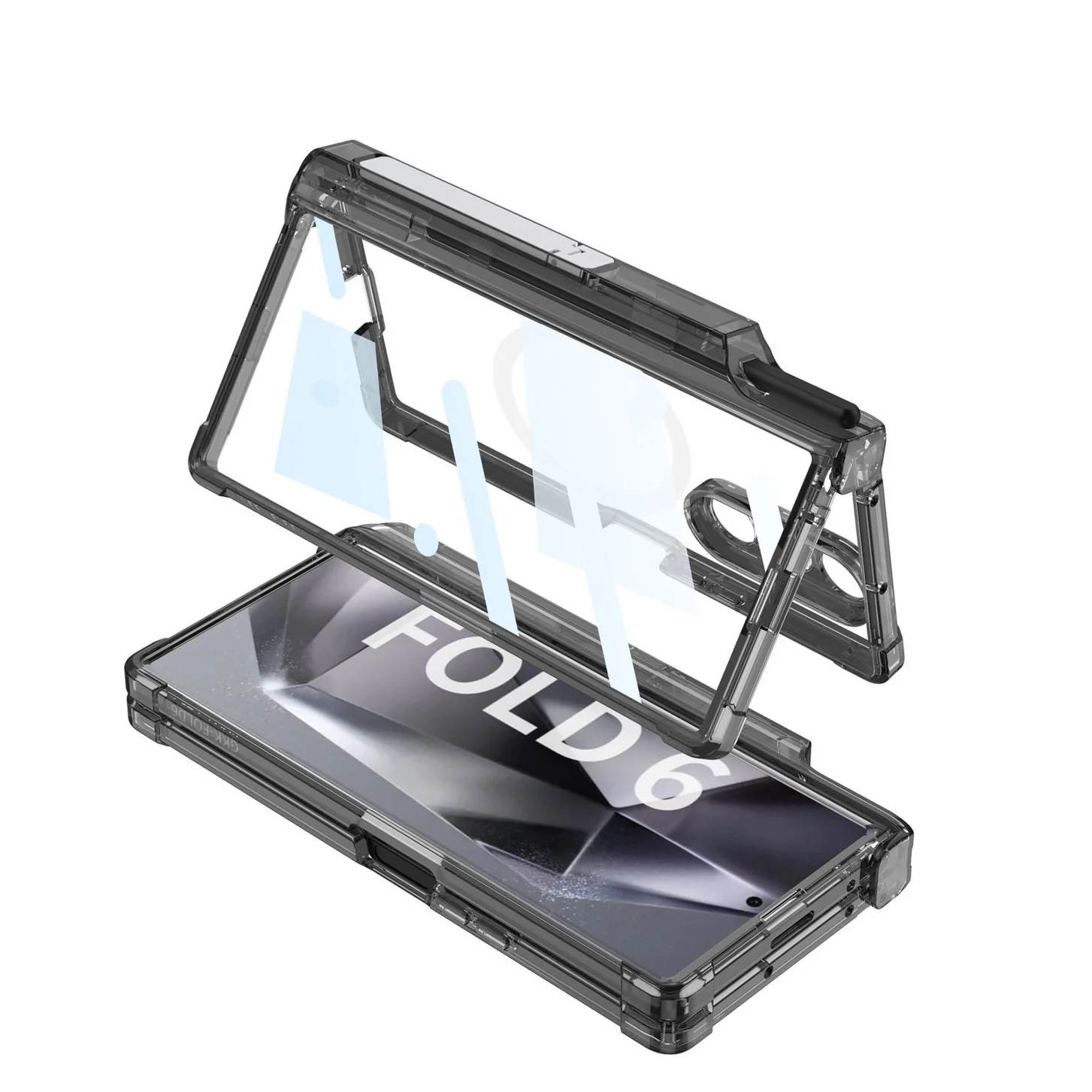 Galaxy Z Fold Series Sleek Airbag Shaft Magnetic Bracket Case - Image 11