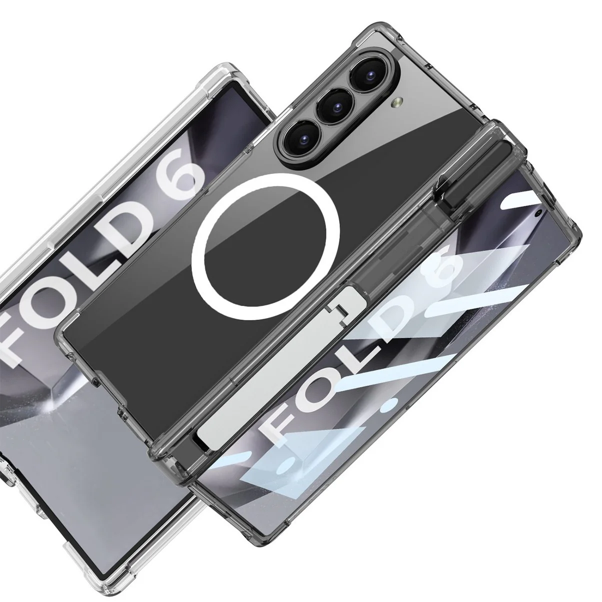 Galaxy Z Fold Series Sleek Airbag Shaft Magnetic Bracket Case - Image 12